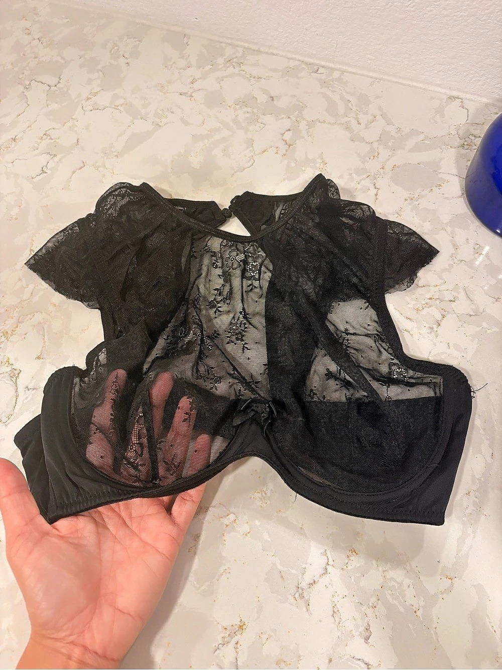 Black Lace Bra and Panty Set